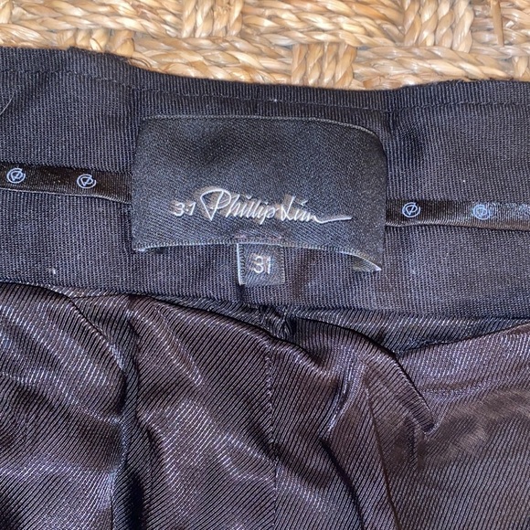 3.1 Phillip Lim Heather gray Wool Pin stripe high waist pant sz 31 - Picture 7 of 11